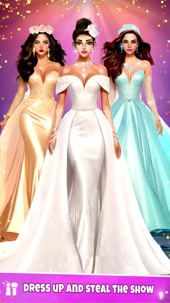 Tangkapan layar Fashion Dress Up, Makeup Game