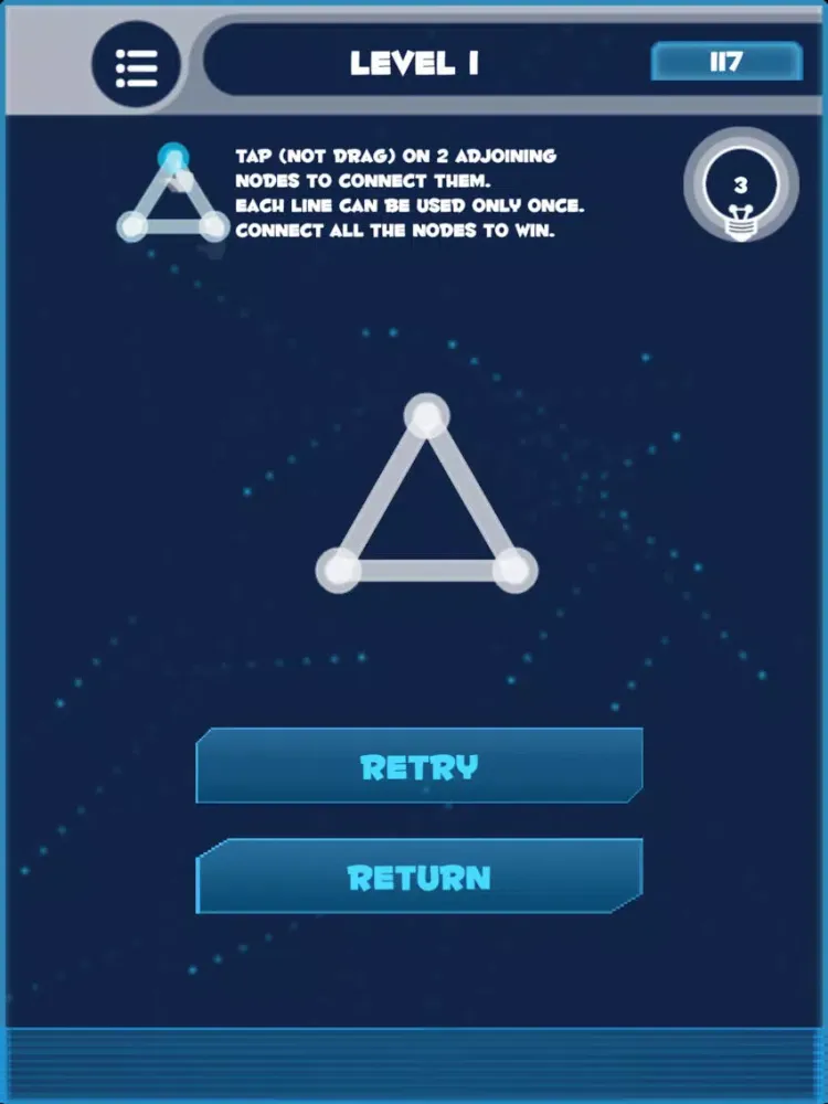 Draw Line One Touch Puzzle iPad  Screenshots