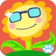 Kids Line Game Plants