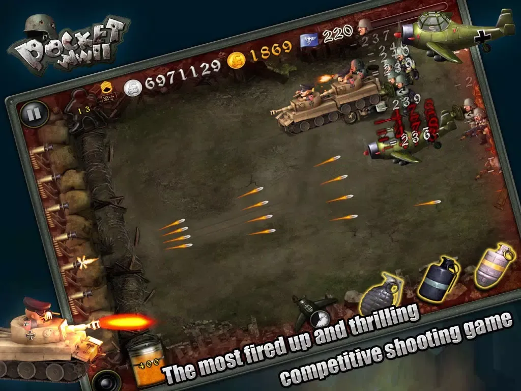 Tangkapan layar Pocket WWII iPad 