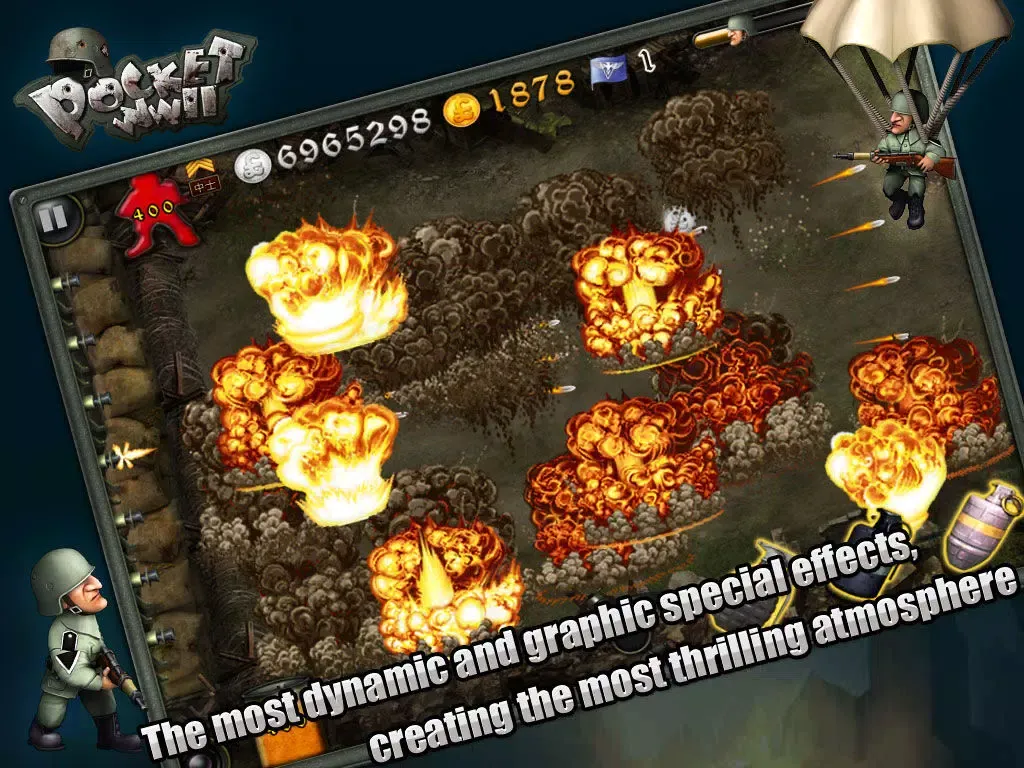 Tangkapan layar Pocket WWII iPad 