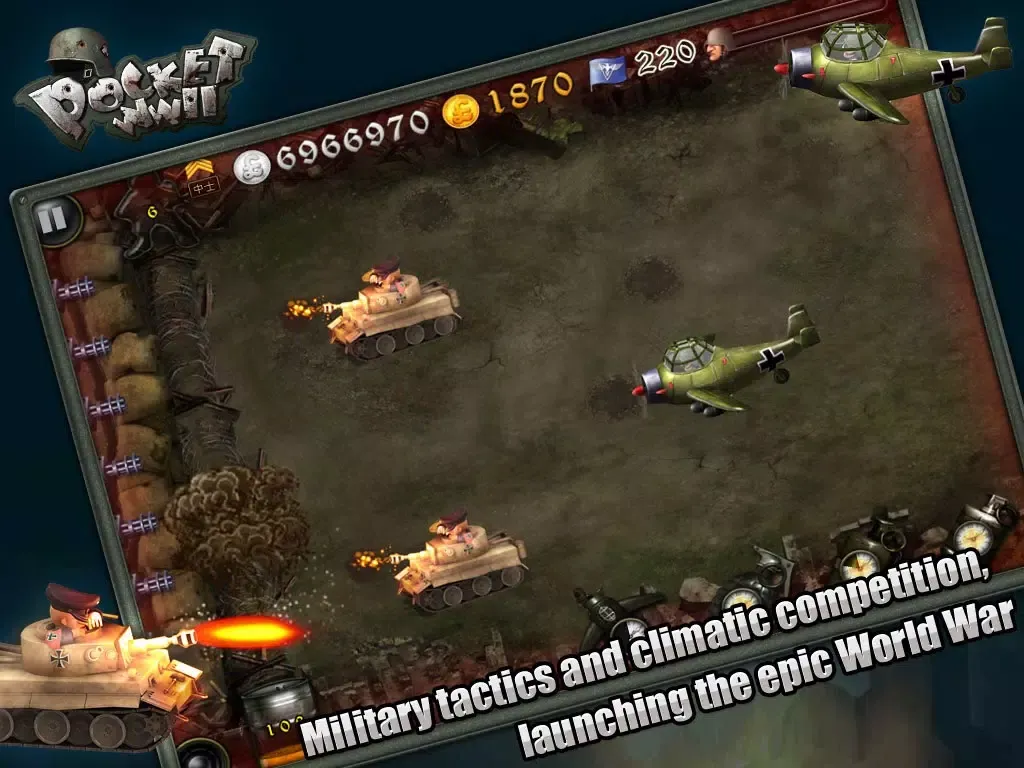 Tangkapan layar Pocket WWII iPad 