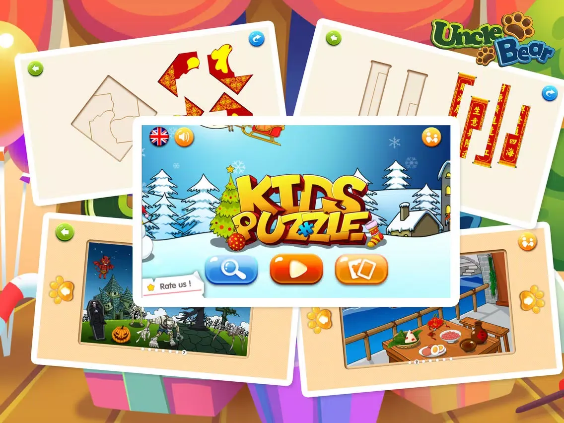 Tangkapan layar Kids Puzzle: Holidays iPad 