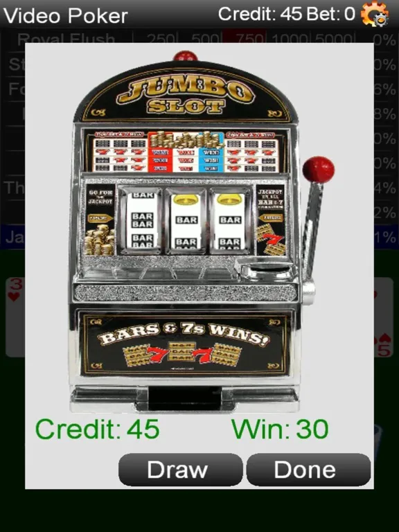 Video Poker (Lite) iPad  स्क्रीनशॉट