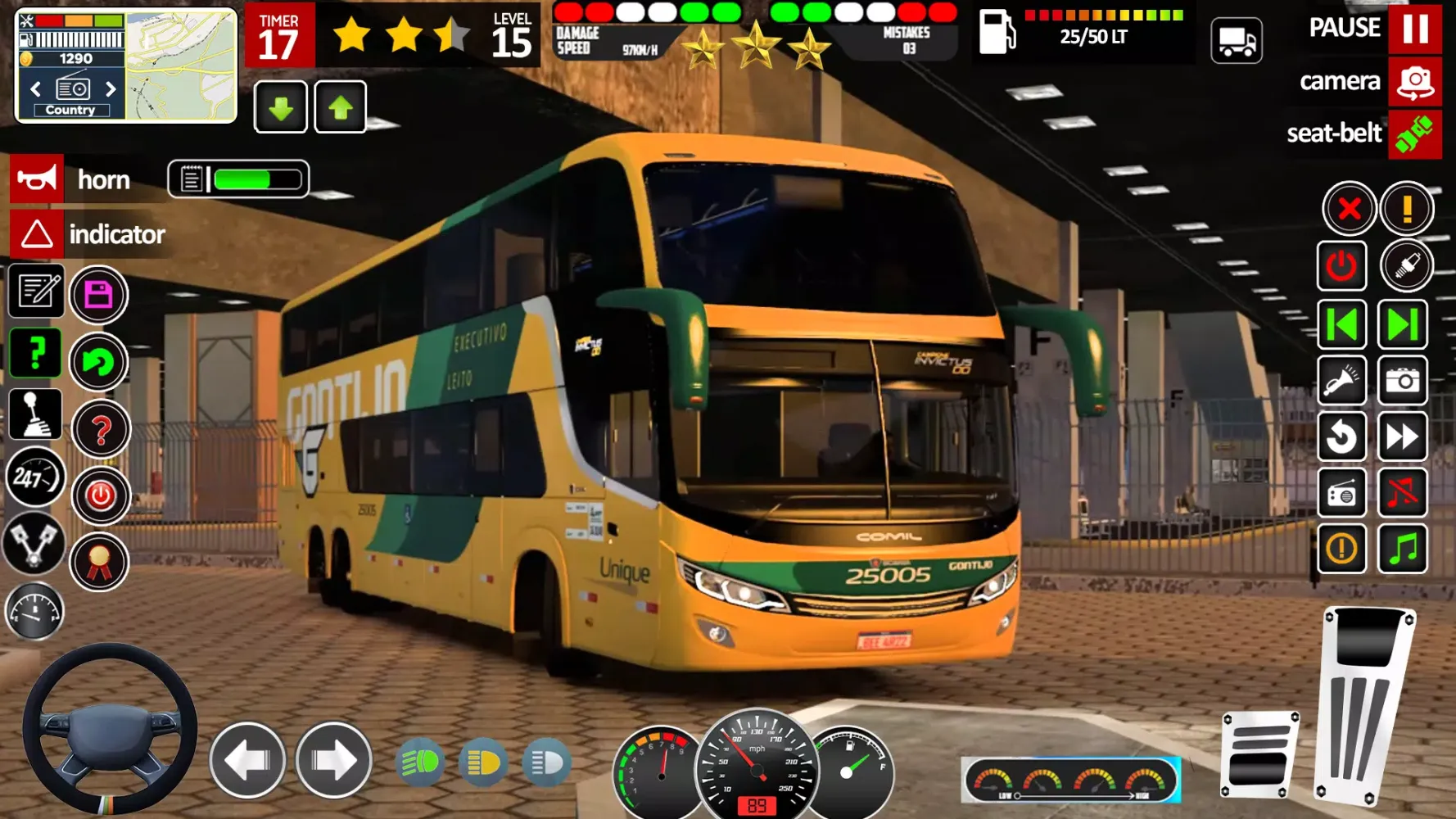 ภาพหน้าจอของ City Bus Driving Euro Bus Game