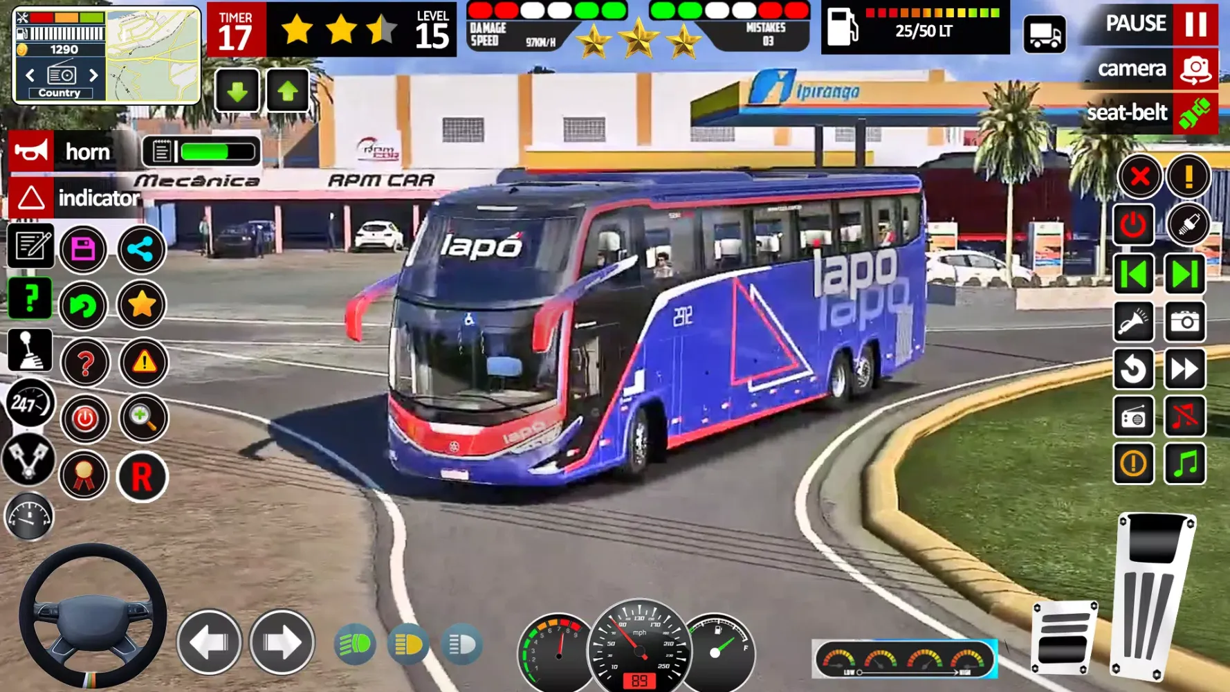 ภาพหน้าจอของ City Bus Driving Euro Bus Game