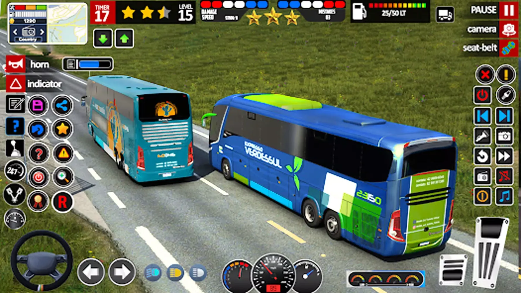 ภาพหน้าจอของ City Bus Driving Euro Bus Game