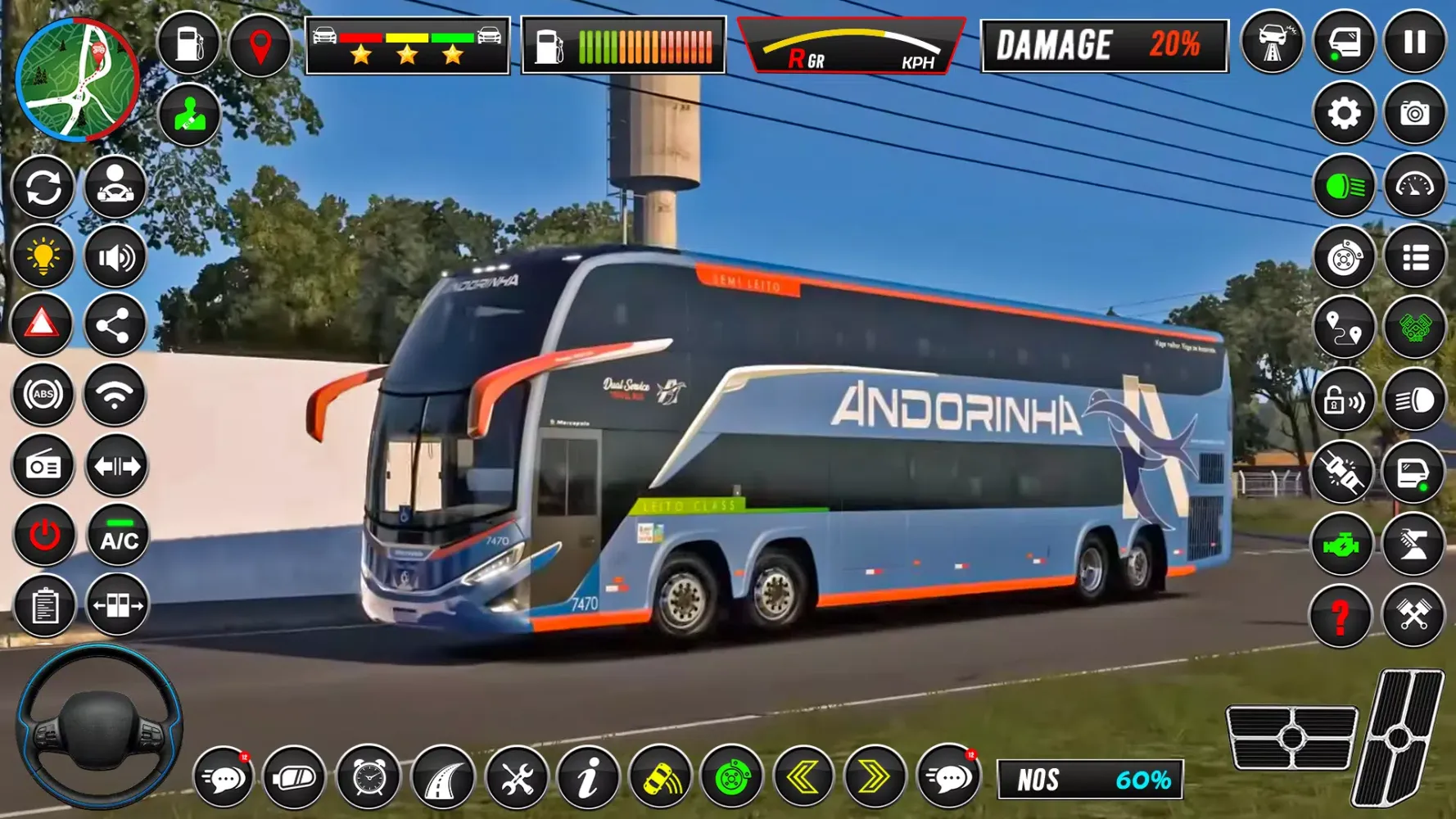 ภาพหน้าจอของ City Bus Driving Euro Bus Game