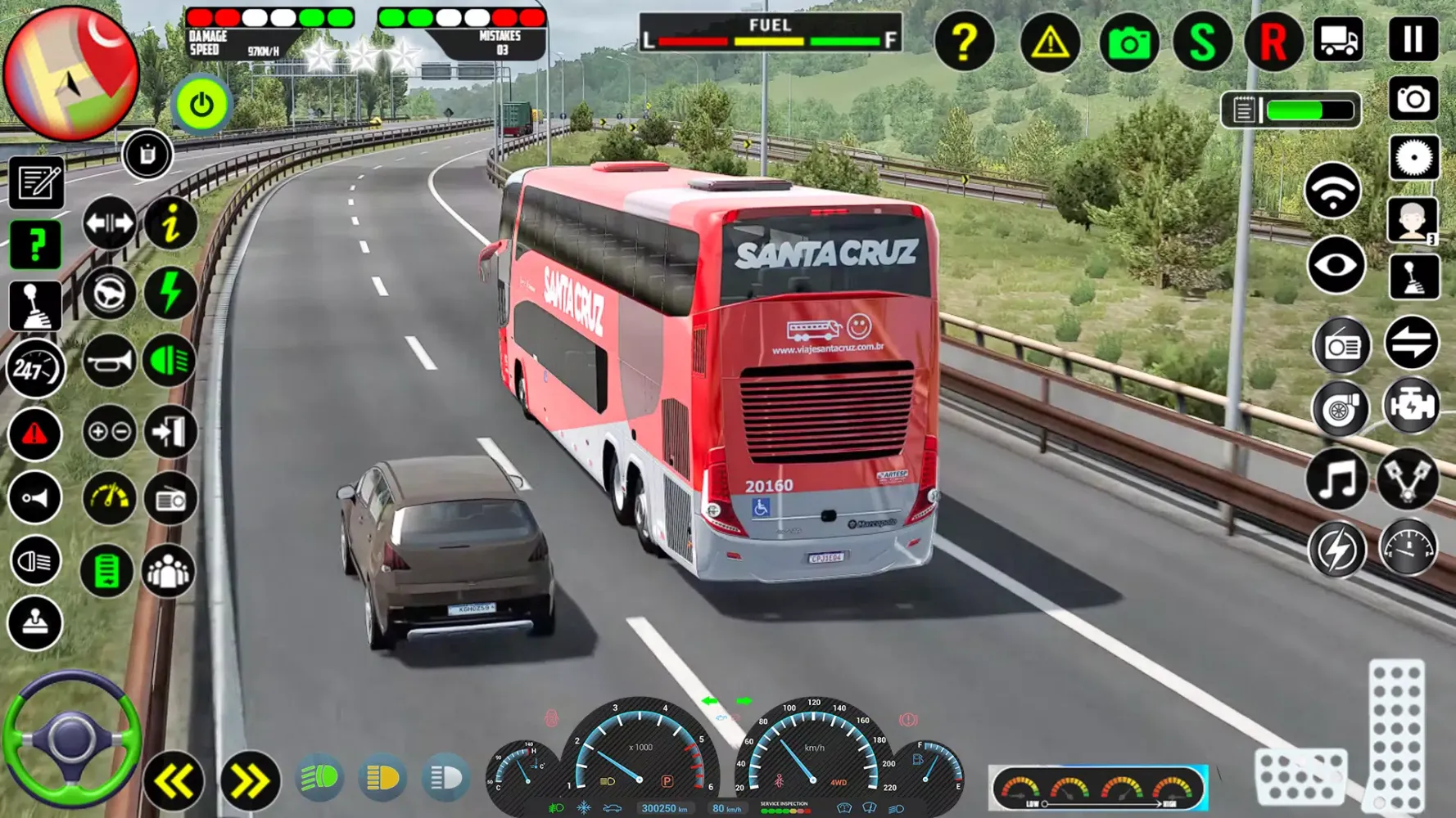 ภาพหน้าจอของ City Bus Driving Euro Bus Game