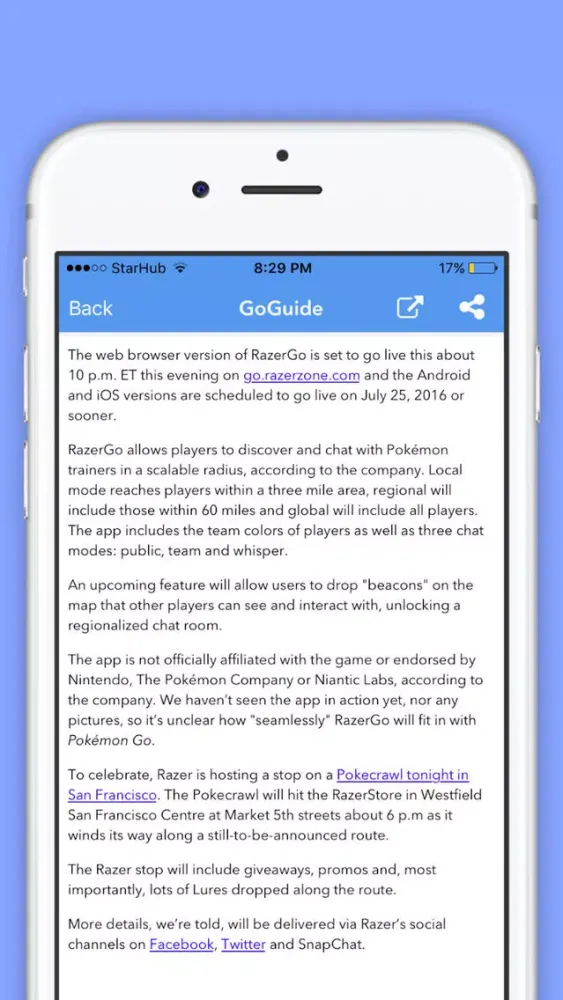 Guide for Pokemon & Poke Radar Screenshots