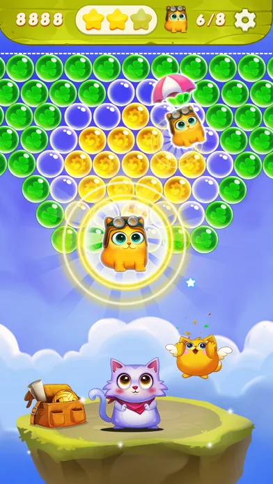 Bubble Shooter: Cat Pop Game سکرین شاٹس