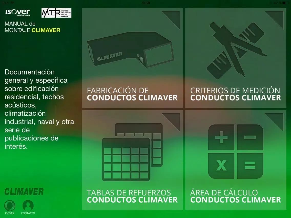 ภาพหน้าจอของ Manual de montaje CLIMAVER iPad 