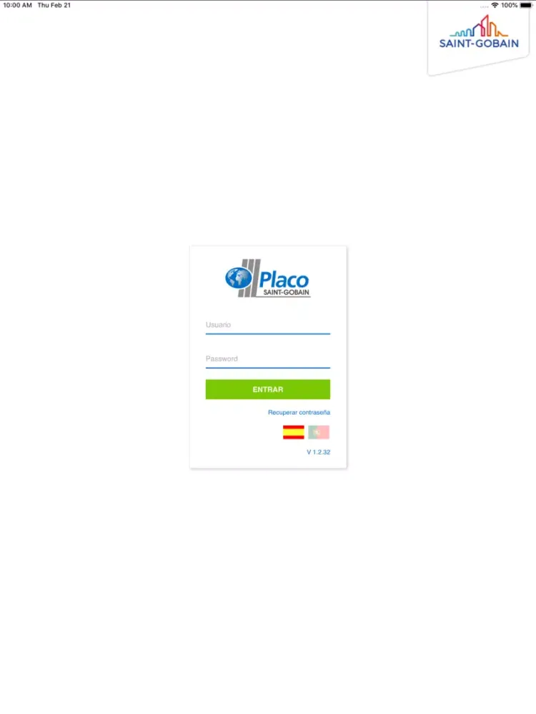 Tangkapan skrin Entregas Placo iPad 