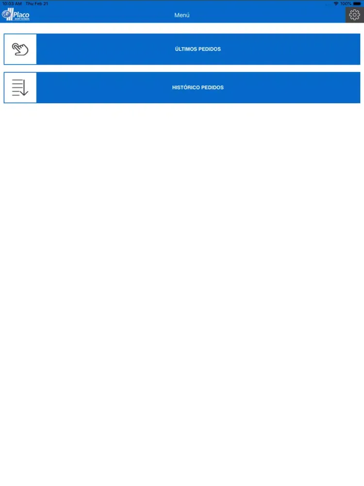 Tangkapan skrin Entregas Placo iPad 