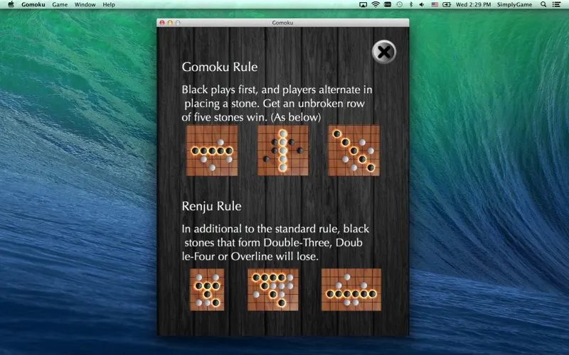 Captures d'écran de Gomoku