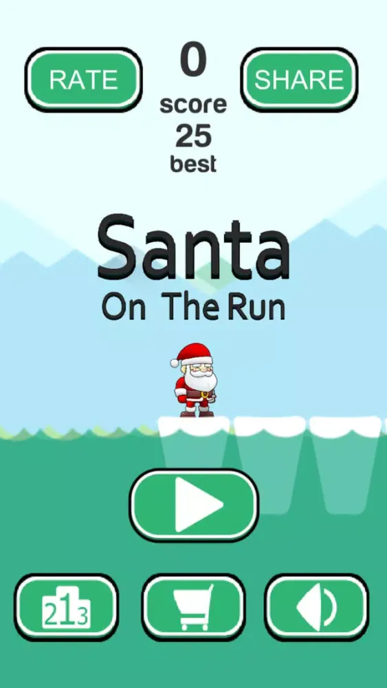 Capturas de tela do Santa Claus on the Run - Christmas 2016 Game