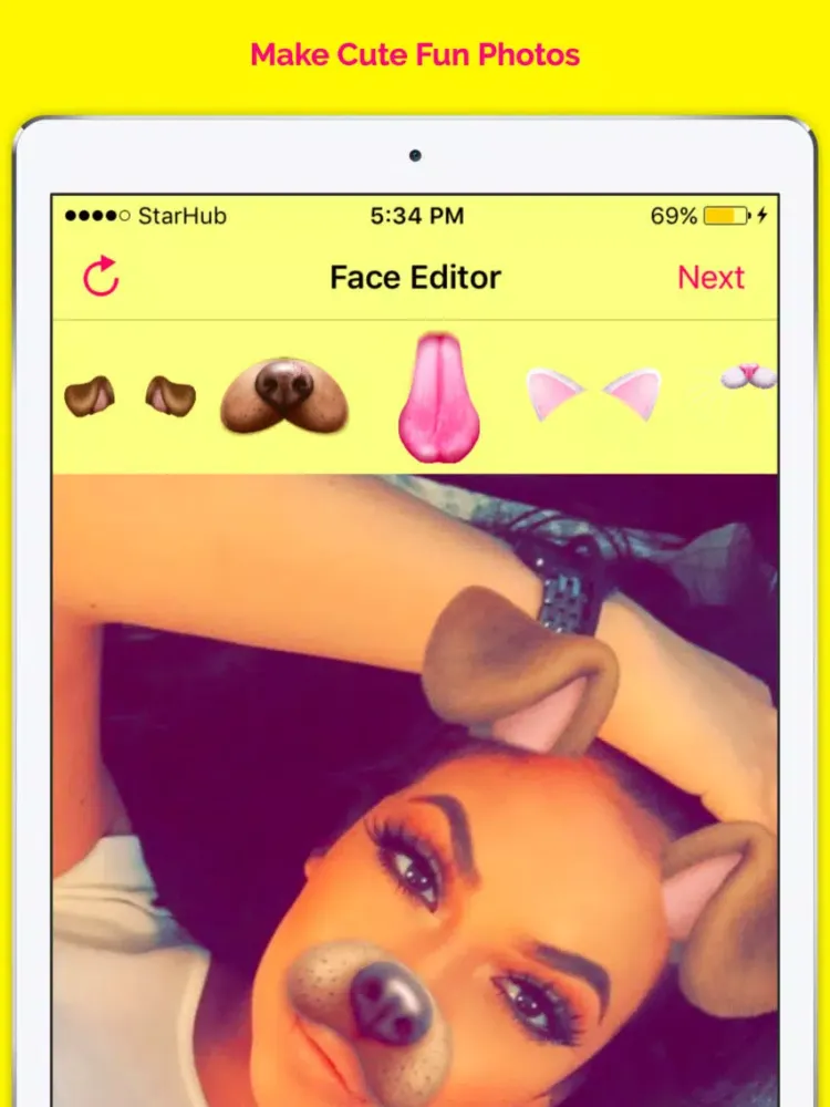 Funny Face Filters - Face Snow iPad  スクリーンショット