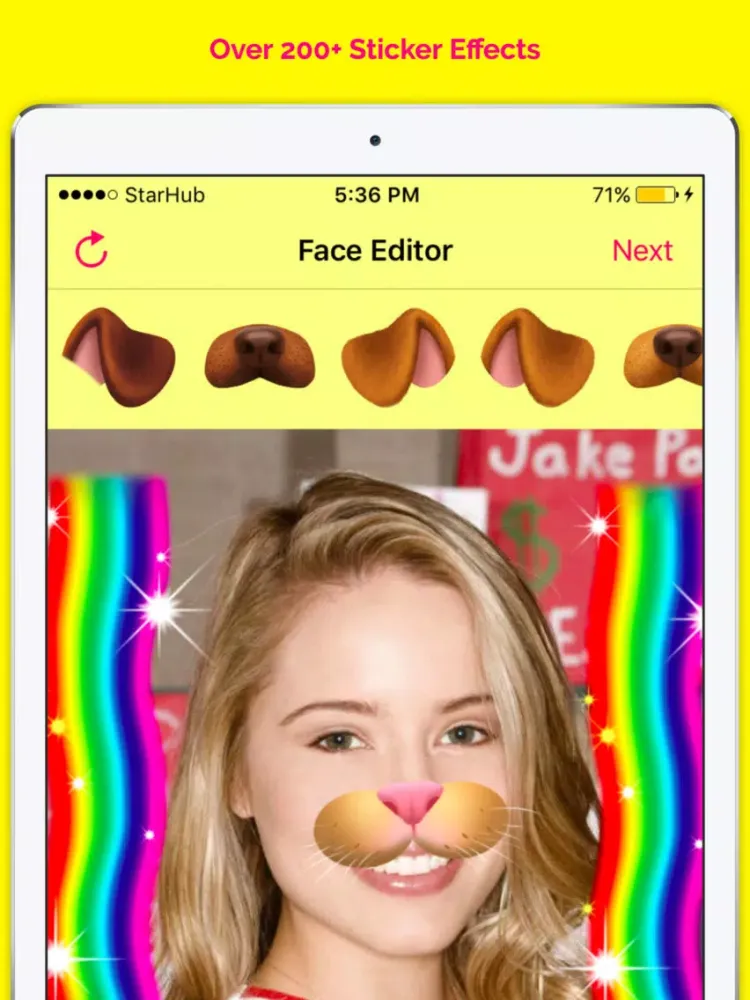 Funny Face Filters - Face Snow iPad  スクリーンショット
