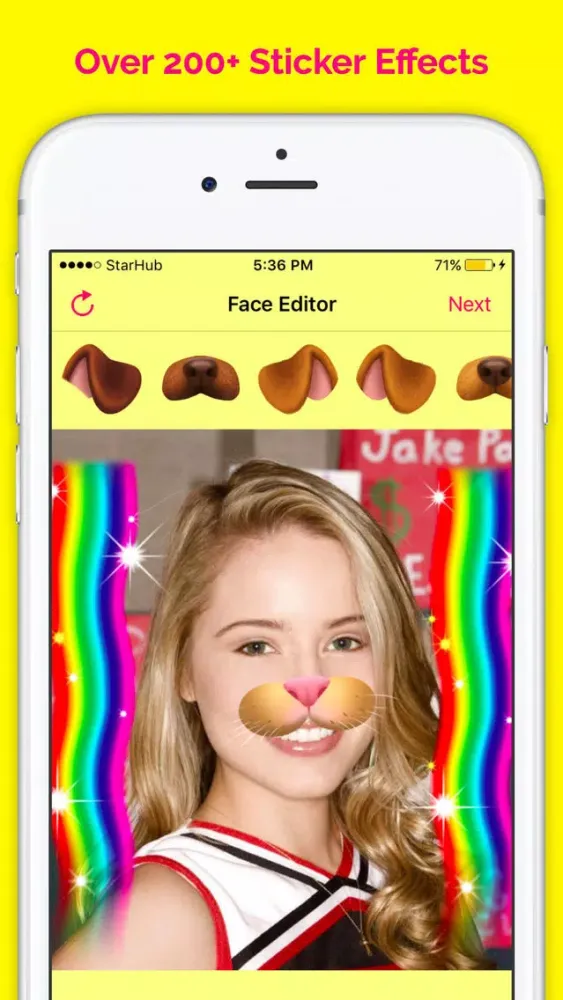 Funny Face Filters - Face Snow スクリーンショット