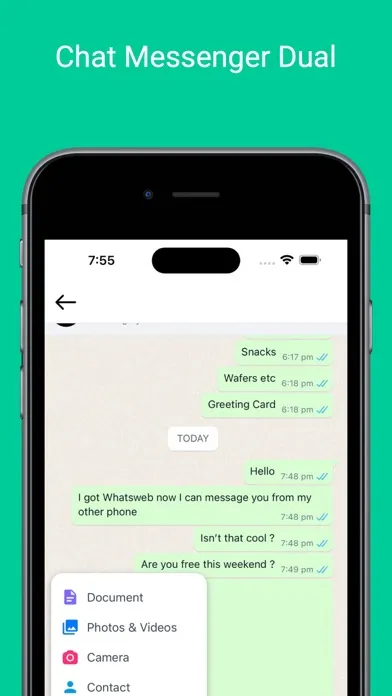 Web Messenger Chat Dual Screenshots