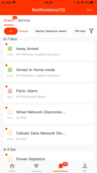 SGA Home Security سکرین شاٹس