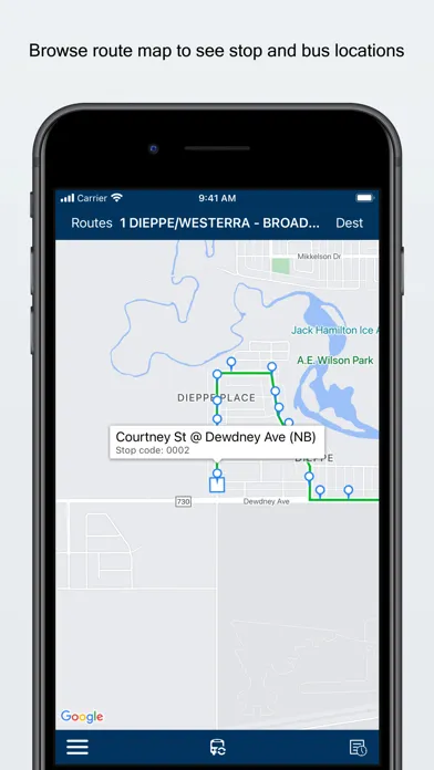 ภาพหน้าจอของ SC Regina Transit