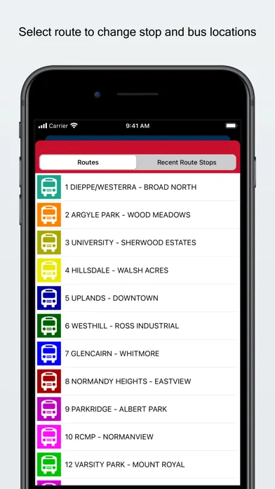 ภาพหน้าจอของ SC Regina Transit