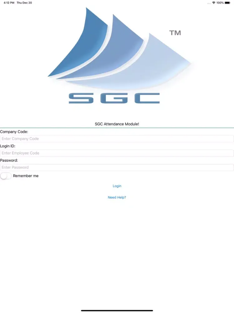 Capturas de tela do PION Attendance Module iPad 