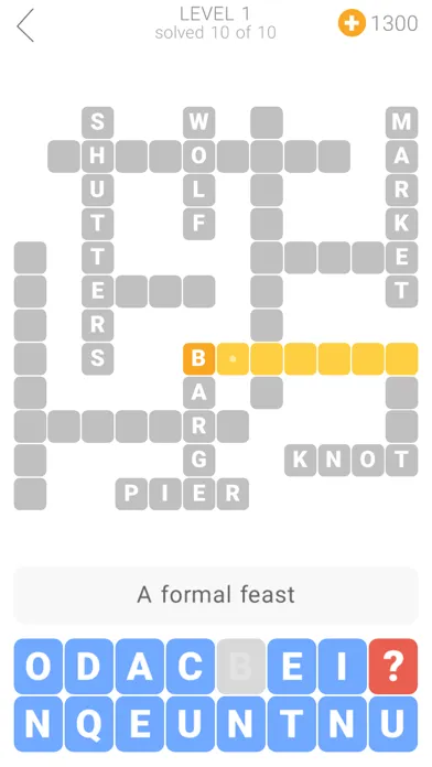 Captures d'écran de I Love Crosswords