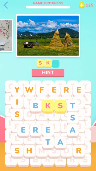 Tangkapan skrin Photo Solitaire Word Game