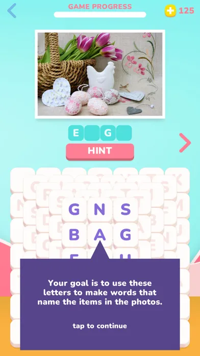 Tangkapan skrin Photo Solitaire Word Game
