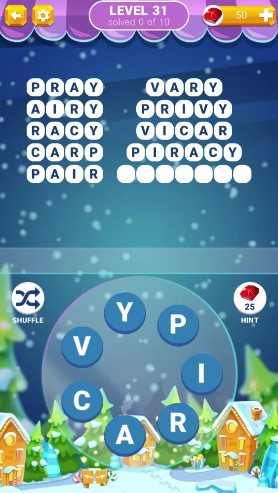 Tangkapan skrin Word Connection