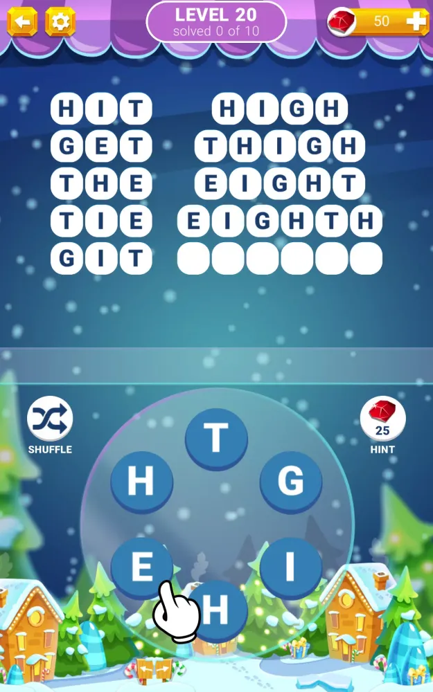 Tangkapan skrin Word Connection