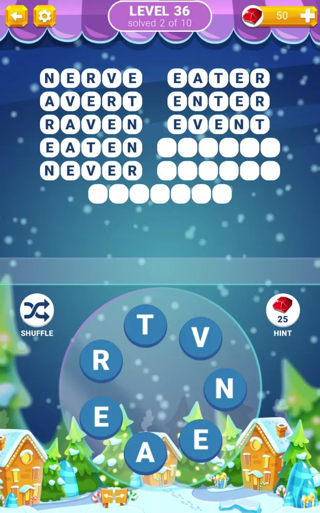 Tangkapan skrin Word Connection