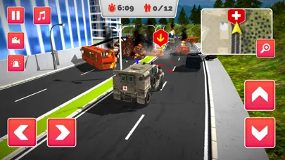 Capturas de tela do Real Emergency Ambulance 3D