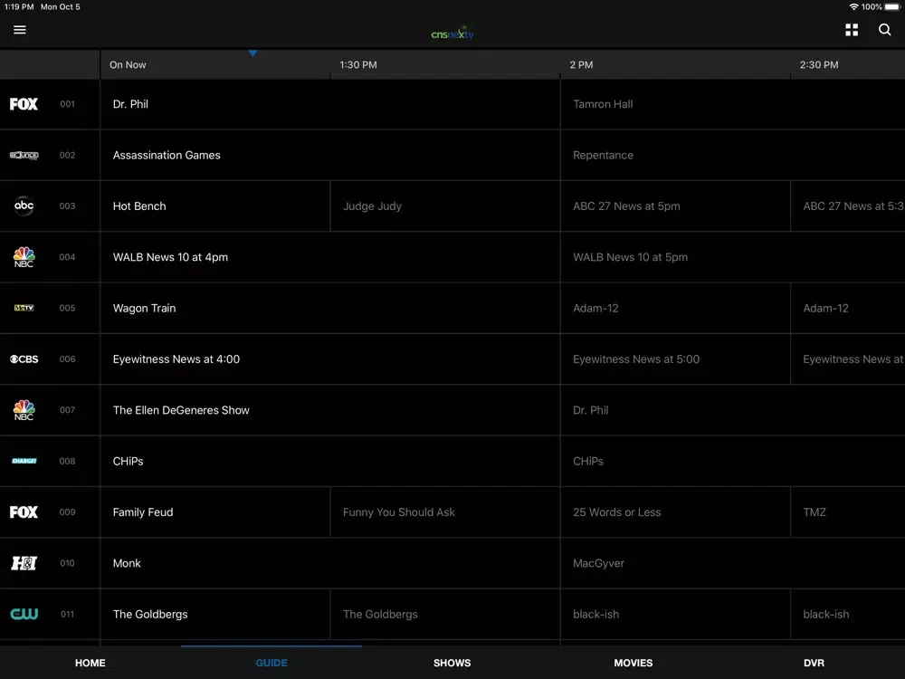 CNSNexTV iPad  Screenshots