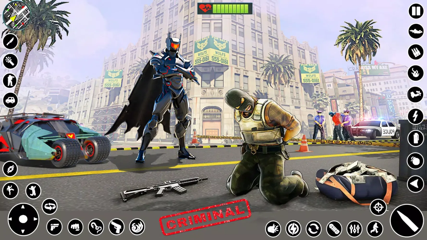 Zrzuty ekranu Bat Superhero Man Hero Games