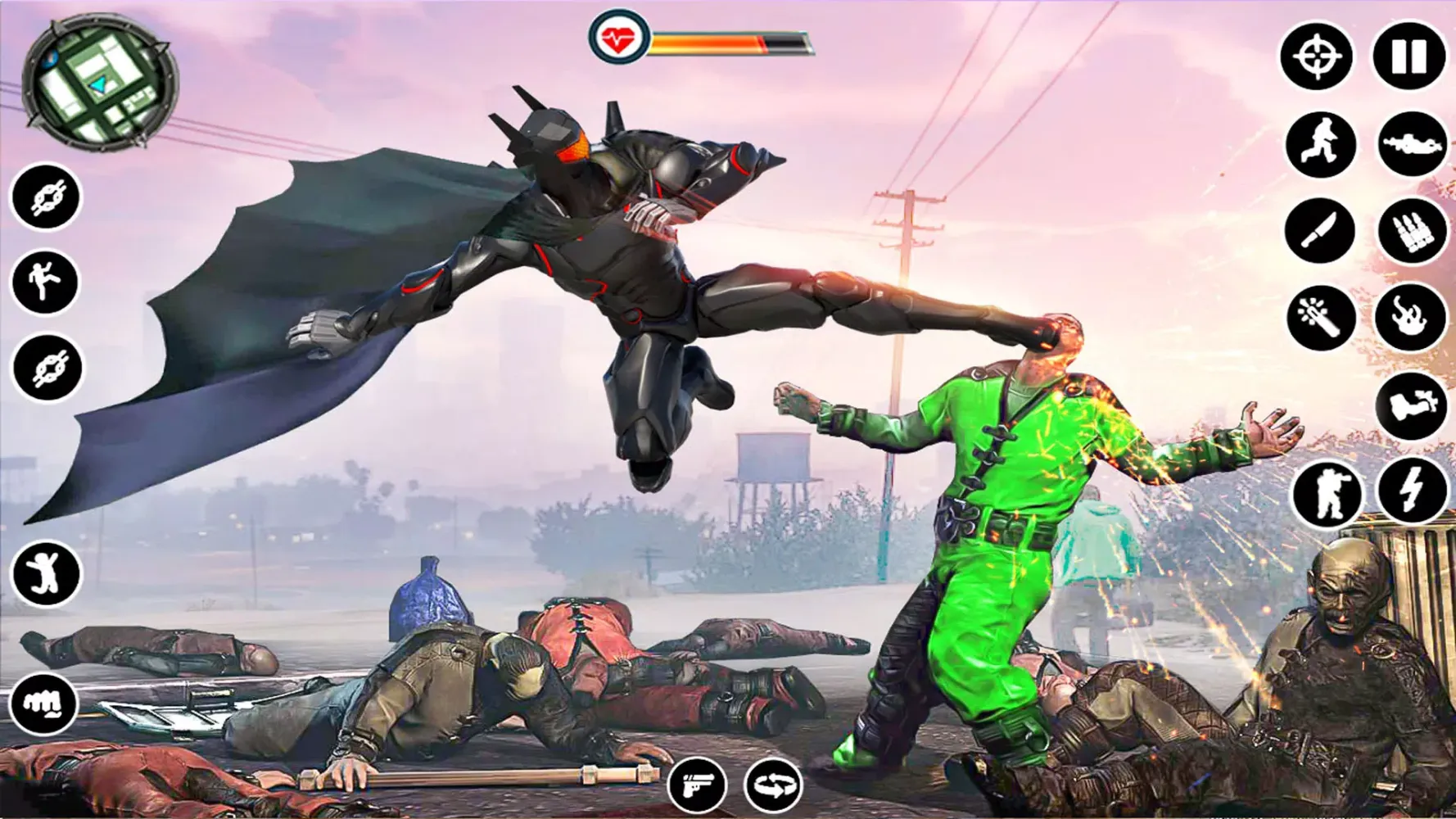 Zrzuty ekranu Bat Superhero Man Hero Games