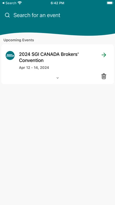 Captures d'écran de SGI CANADA Broker Events