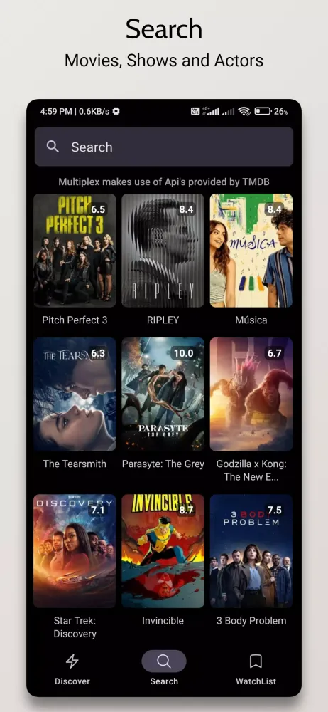 Ảnh chụp màn hình của MultiPlex - Track Movie & Show
