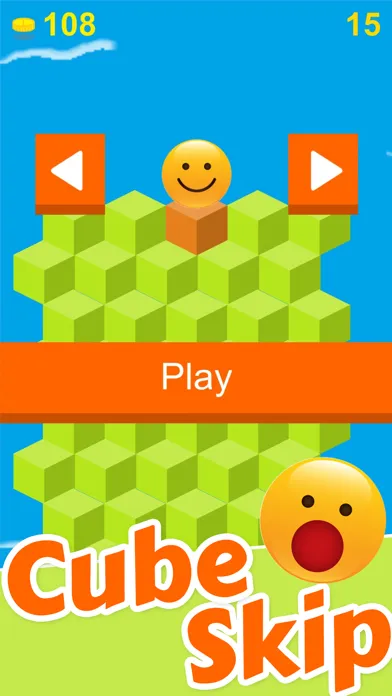 Screenshot di Cube Skip Emoji Fall Down : Emotion Rolling Ball Endless Games