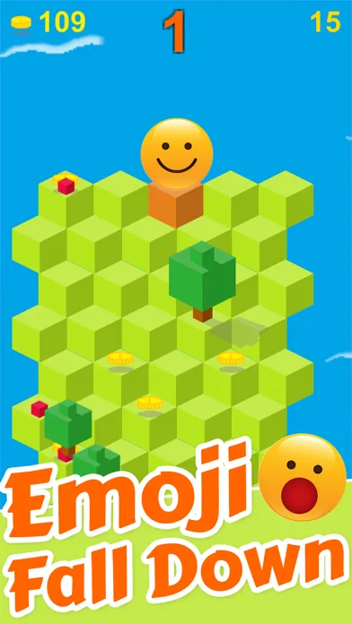 Screenshot di Cube Skip Emoji Fall Down : Emotion Rolling Ball Endless Games