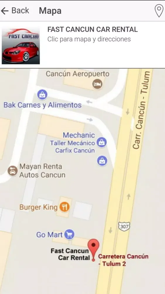 Capturas de tela do Fast Cancun Car Rental