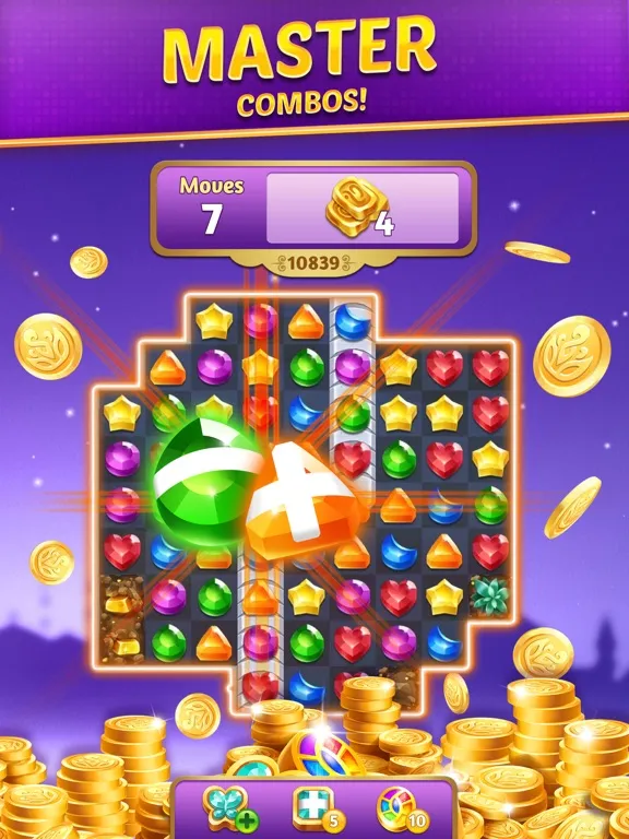 Genies & Gems: Puzzle & Quests iPad  Screenshots