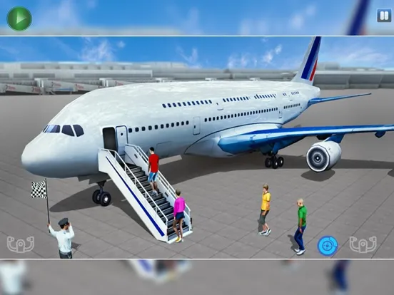 Ảnh chụp màn hình của Passenger Aeroplane Fly Games iPad 