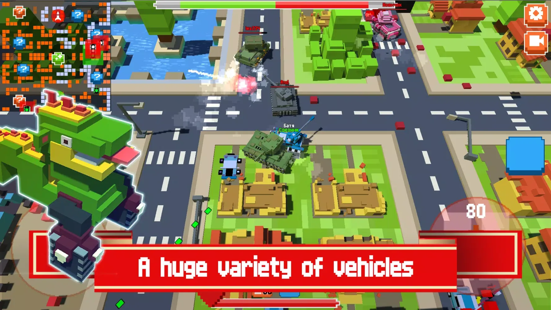 تصاویر Pixel Tanks Online