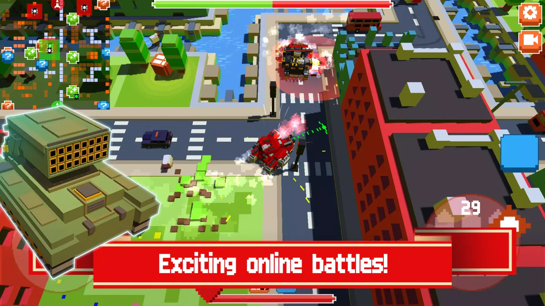 تصاویر Pixel Tanks Online