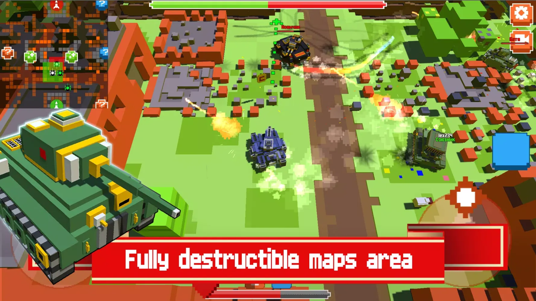 تصاویر Pixel Tanks Online
