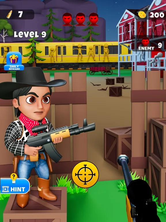 Cowboy Sniper Westland Hunt iPad  Screenshots