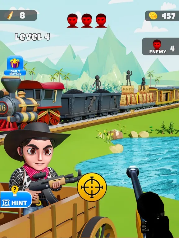 Cowboy Sniper Westland Hunt iPad  Screenshots